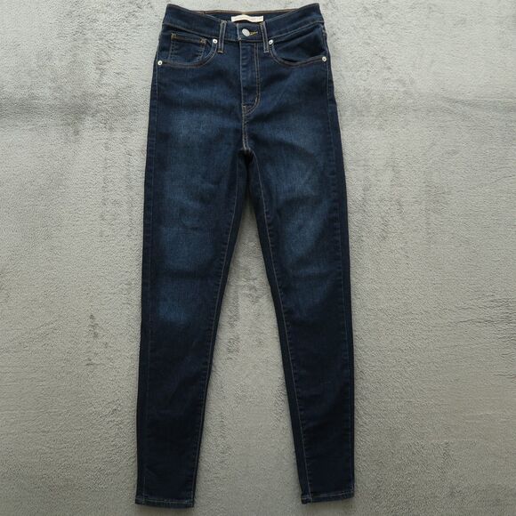 Levi's 711 Jeans Women's Size 27 Blue Mile High Super Skinny Denim 28" Inseam - Picture 1 of 16